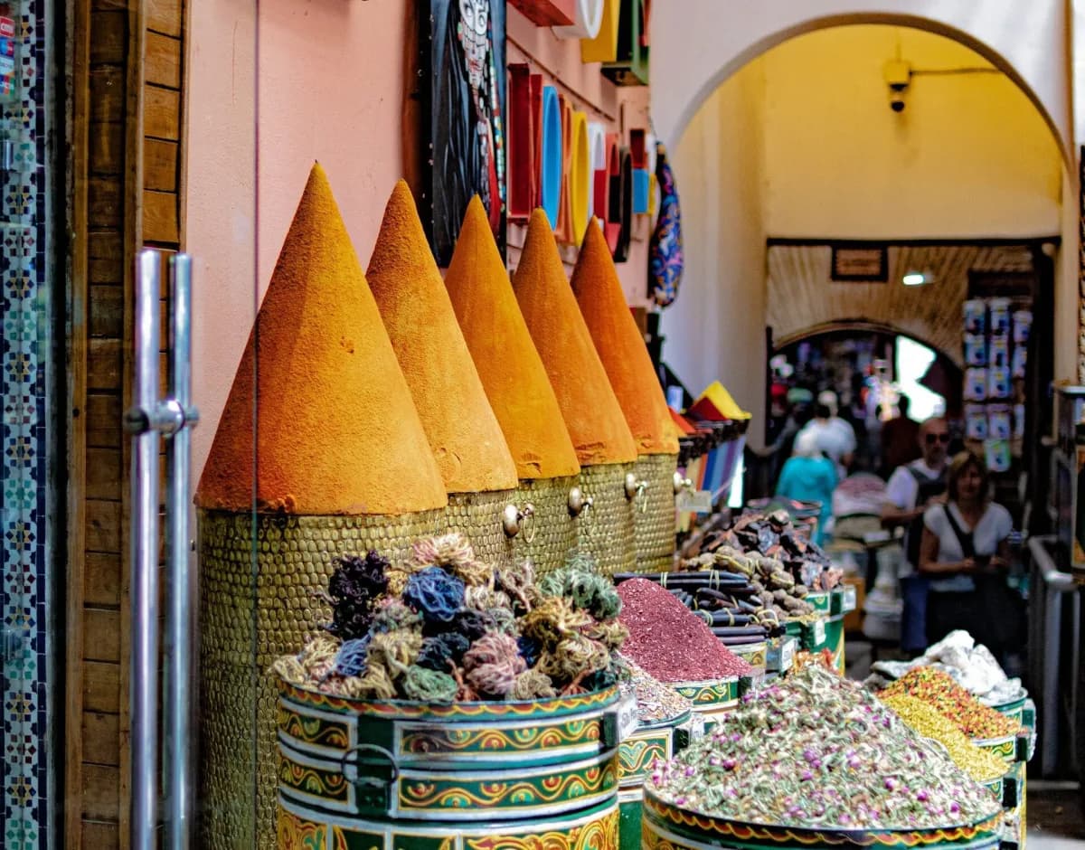 Place des Epices — shopping in medina, Marrakech